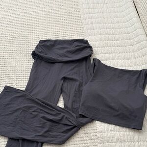 Gray Two-Piece Lounge Set